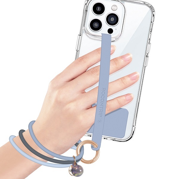 [ROCONTRIP] Mobile Strap, Smartphone Silicone Ring, 3 in 1 Smartphone Strap, Stylish, Convenient to use with one hand, Easy to put on and take off, Pr