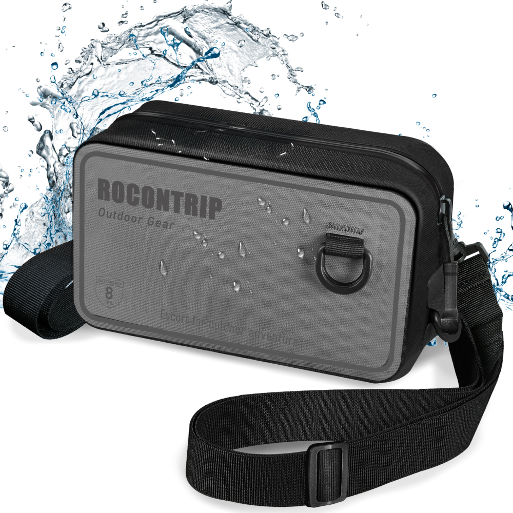 100% Waterproof Dry Bag, Dry Waist Pack Sling Bag with Adjustable Strap Airtight Zipper Closure Lightweight Crossbody Dry Bag for Swimming,Snorkelling and Kayaking
