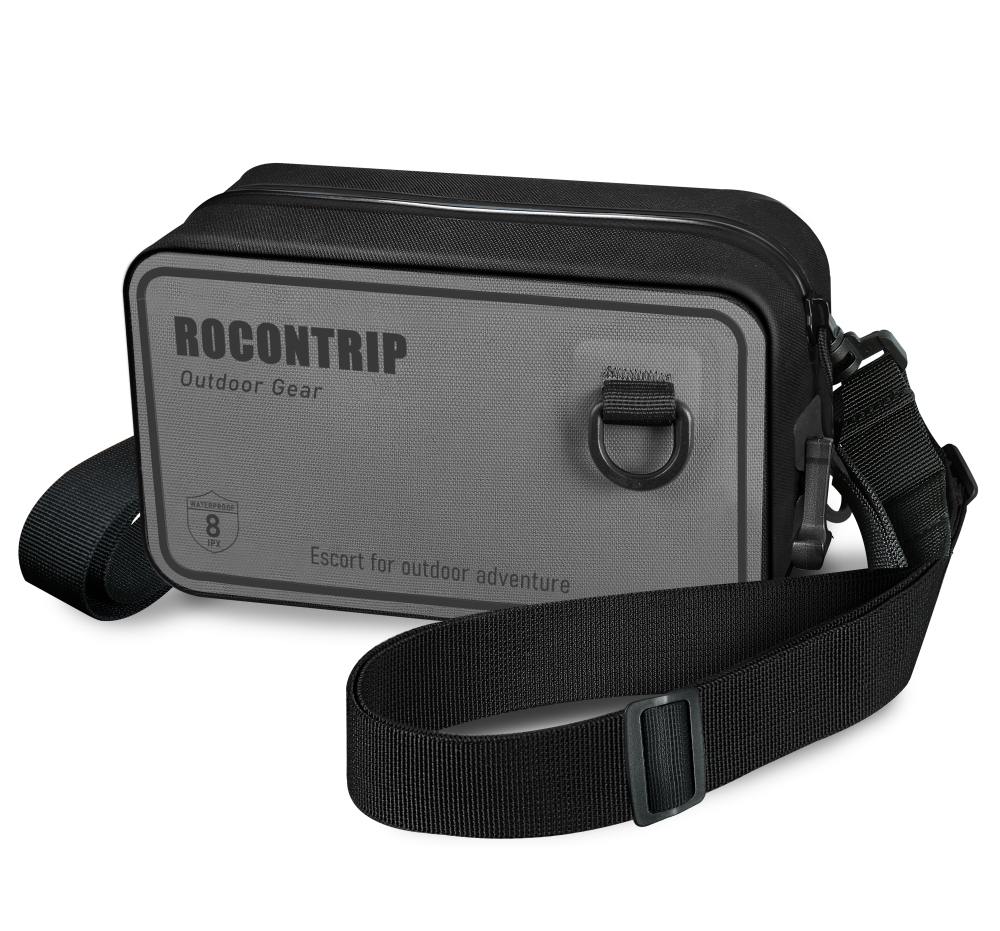 100% Waterproof Dry Bag, Dry Waist Pack Sling Bag with Adjustable Strap Airtight Zipper Closure Lightweight Crossbody Dry Bag for Swimming,Snorkelling and Kayaking