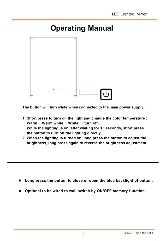 V21 LED Lighted Mirror