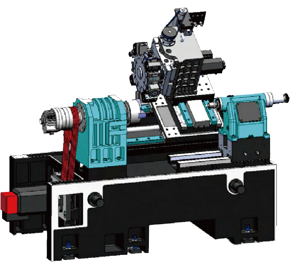 SH-630HMY-1500 Heavy Duty  Cnc Lathe and 3 Axis Slant Bed Cnc Metal Lathe for Metal Turning Machine Tool