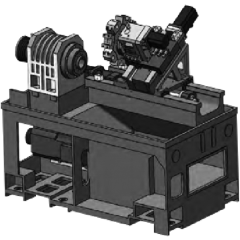 New Design Cutting Metal Machine Safe and Reliable CNC Lathe With Gang Tool