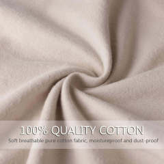 Custom White Flannel Brushed Thick Cotton Draw String Dust Bag for Handbag
