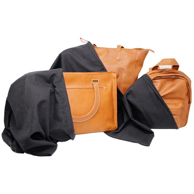 Custom Calico Dustbag Cotton Drawstring Pouch Bag Packaging Purses Dust Bag for Handbag