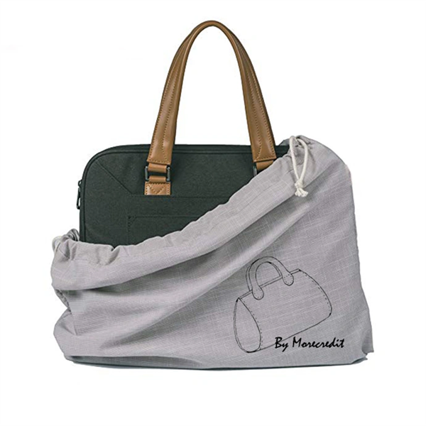 Custom Print Logo Large Pink Satin Purse Drawstring  Dust Covers for Handbags