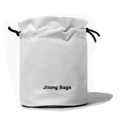 Custom Print Logo Fashion White Silk Satin Drawstring Makeup Pouch Bag Reusable Branded Round Bottom Gift Pouch Bag