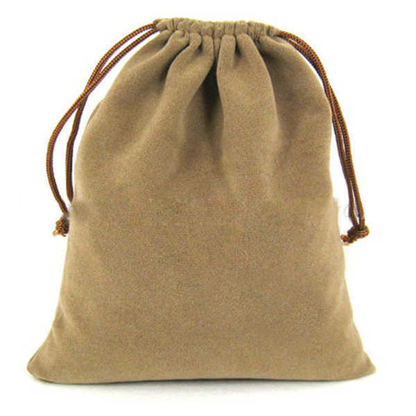 Custom Drawstring Flannel Shoe Pouch Bag