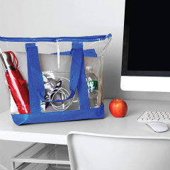 Custom 2022 Fashion Clear PVC Tote Shopping Bags Women Handbags Ladies