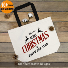 Custom Print Logo Eco Friendly Cotton Canvas Fabric Reusable Jute Linen Cloth Large Tote Grocery Bag With Zipper Pouch for Shop