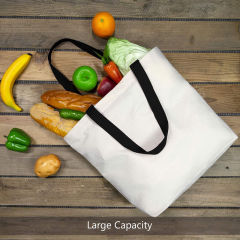 Custom Print Logo Eco Friendly Cotton Canvas Fabric Reusable Jute Linen Cloth Large Tote Grocery Bag With Zipper Pouch for Shop
