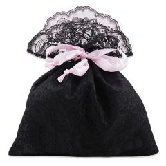 Custom Printed Jewelry Pouches Lace Drawstring Bag