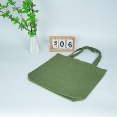 Natural Reusable Grocery Shopping Blank Canvas Tote Bag Large Green Canvas Bag for Women Travel