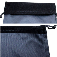 Custom Printed Logo 34 Large Perfume Gift Pouch Black Velvet Bags for Jewelry