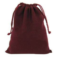 Custom Drawstring Flannel Shoe Pouch Bag