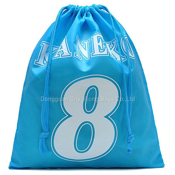 Custom Polyester Soccer Football Shoe Bag With Silk Screen Print Logo