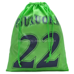 Custom Polyester Soccer Football Shoe Bag With Silk Screen Print Logo