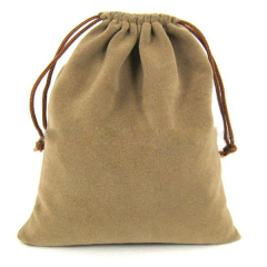 Custom Drawstring Flannel Shoe Pouch Bag