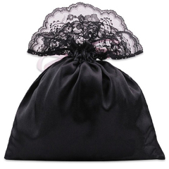 Custom Printed Jewelry Pouches Lace Drawstring Bag