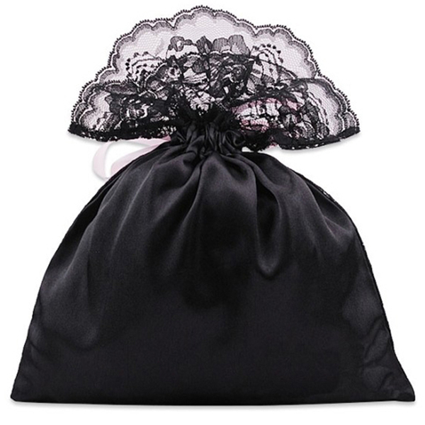 Custom Printed Jewelry Pouches Lace Drawstring Bag