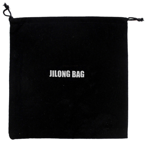 Custom Printed Logo 34 Large Perfume Gift Pouch Black Velvet Bags for Jewelry