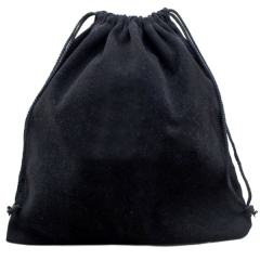 Custom Printed Logo 34 Large Perfume Gift Pouch Black Velvet Bags for Jewelry