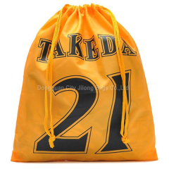 Custom Polyester Soccer Football Shoe Bag With Silk Screen Print Logo