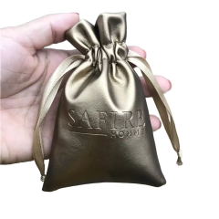 Classic Luxury Portable Drawstring Closure Pouches for Jewelry Storage