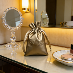 Classic Luxury Portable Drawstring Closure Pouches for Jewelry Storage
