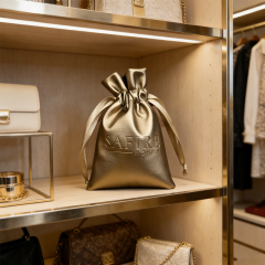Classic Luxury Portable Drawstring Closure Pouches for Jewelry Storage
