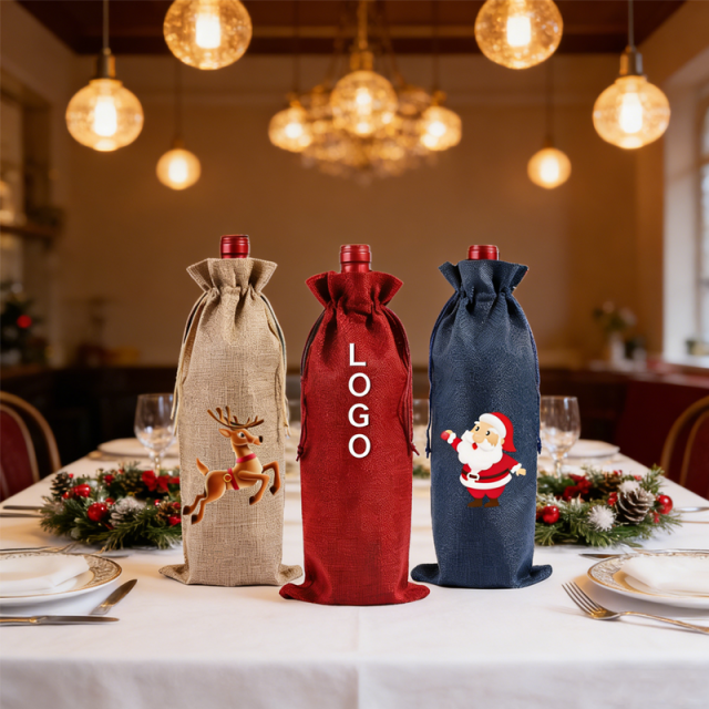 Gift & Promotional Durable Cotton Fabric Drawstring Bags-JI LONG Brand (Multi-Size)