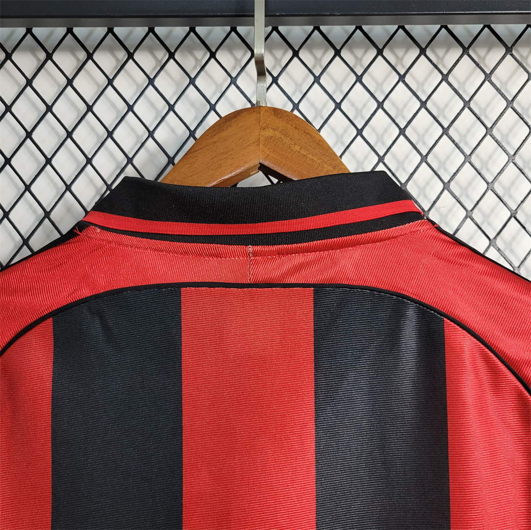 AC Milan Retro Soccer Jersey Home Custom Shirt 1998/00