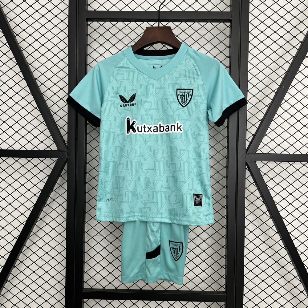 Athletic Club de Bilbao Soccer Jersey Third Away Kids Kit Jersey+Shorts 2025/26