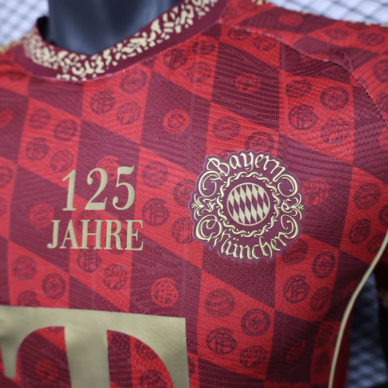 Authentic Bayern Munich Soccer Jersey Shirt 2025/26 125th Anniversary
