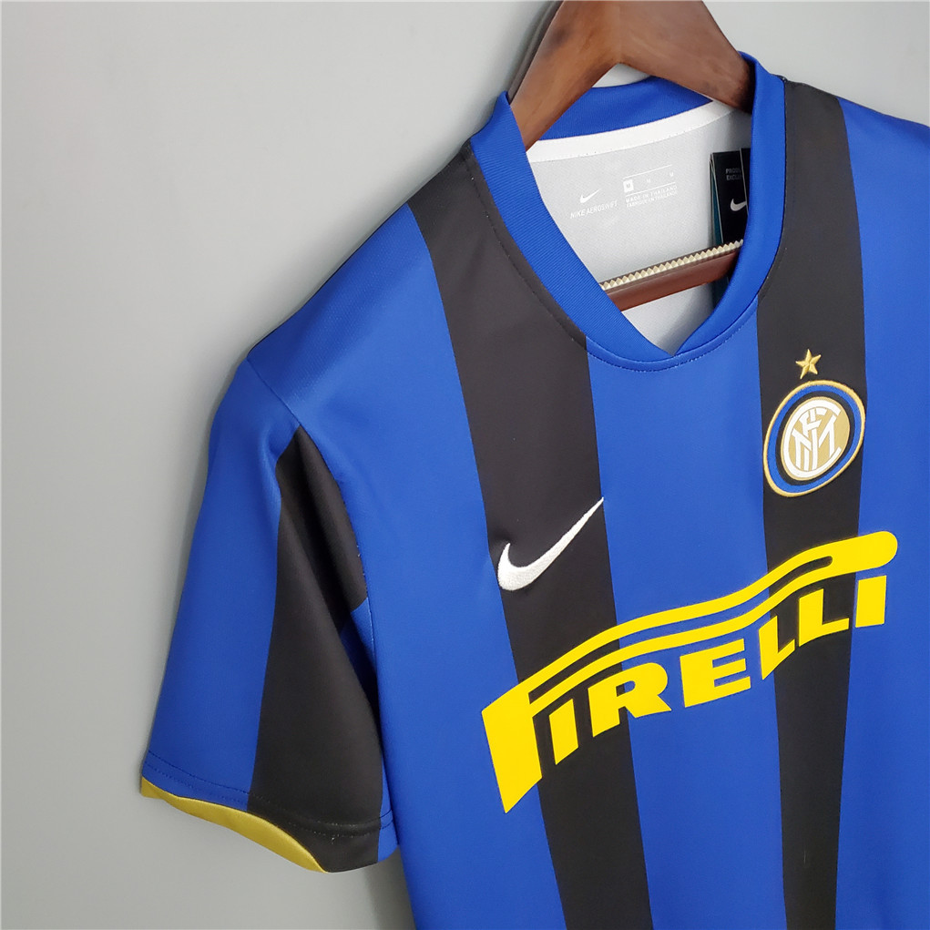 Inter Milan Retro Jersey Custom Home Soccer Jersey 2008/09