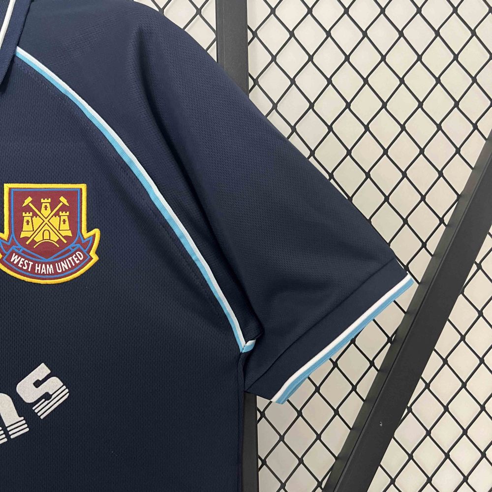 West Ham United Retro Football Jersey Third Away Custom Shirt 1999/01