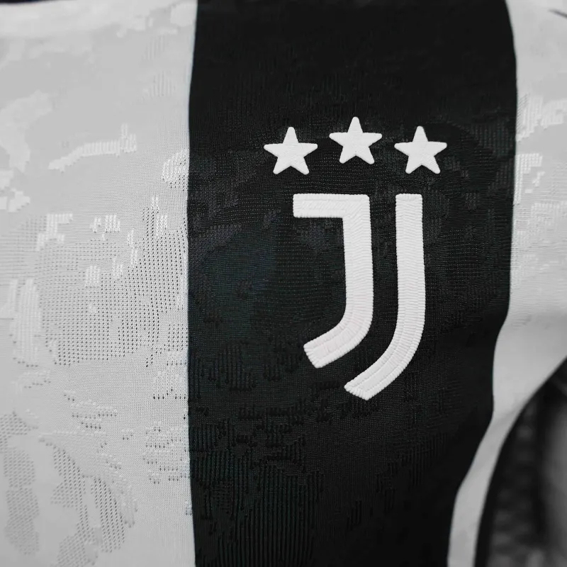 Juventus Authentic Soccer Jersey Home Long Sleeve Shirt 2024/25