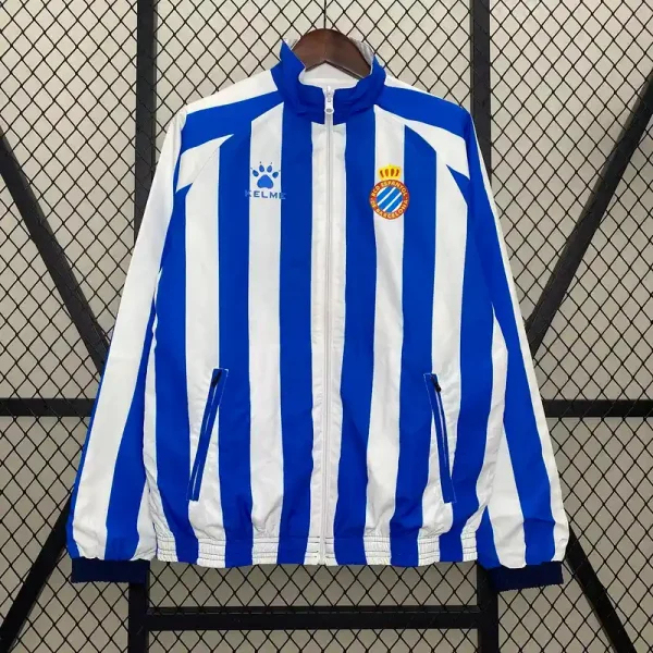 Real Sociedad Reversible Double-Sides Windbreaker Jacket Blue&White 2024-25
