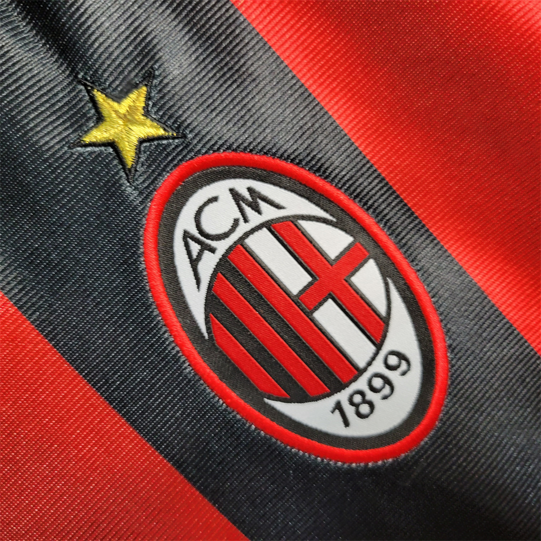 Maldini #3 AC Milan Retro Soccer Jersey Home Custom Shirt 1998/00