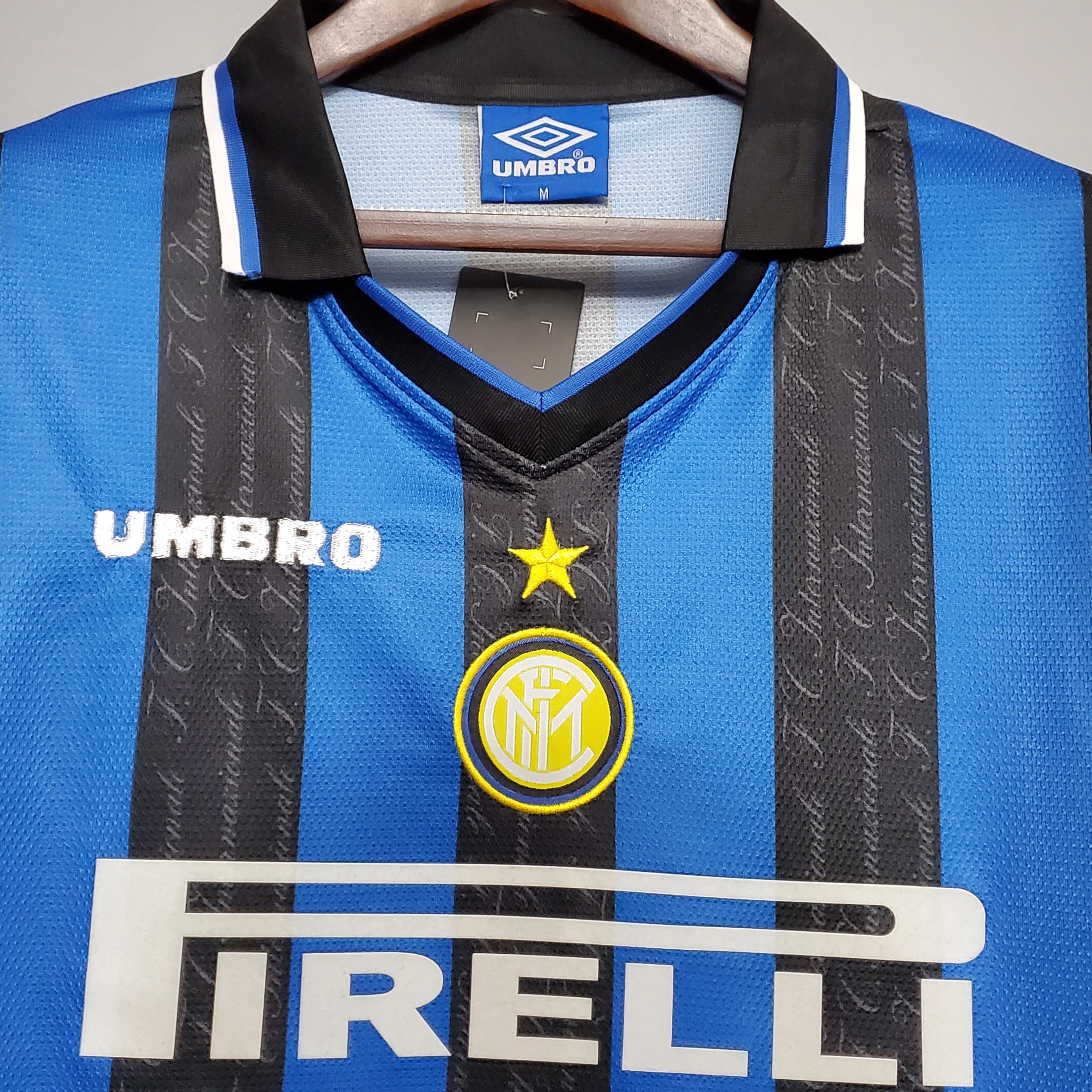 Inter Milan Retro Jersey Custom Home Soccer Jersey 1997/98
