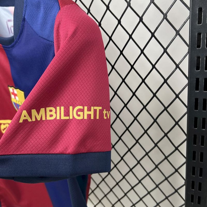 Barcelona Home x Travis Scott Soccer Kids Kit Jersey+Shorts 2024/25