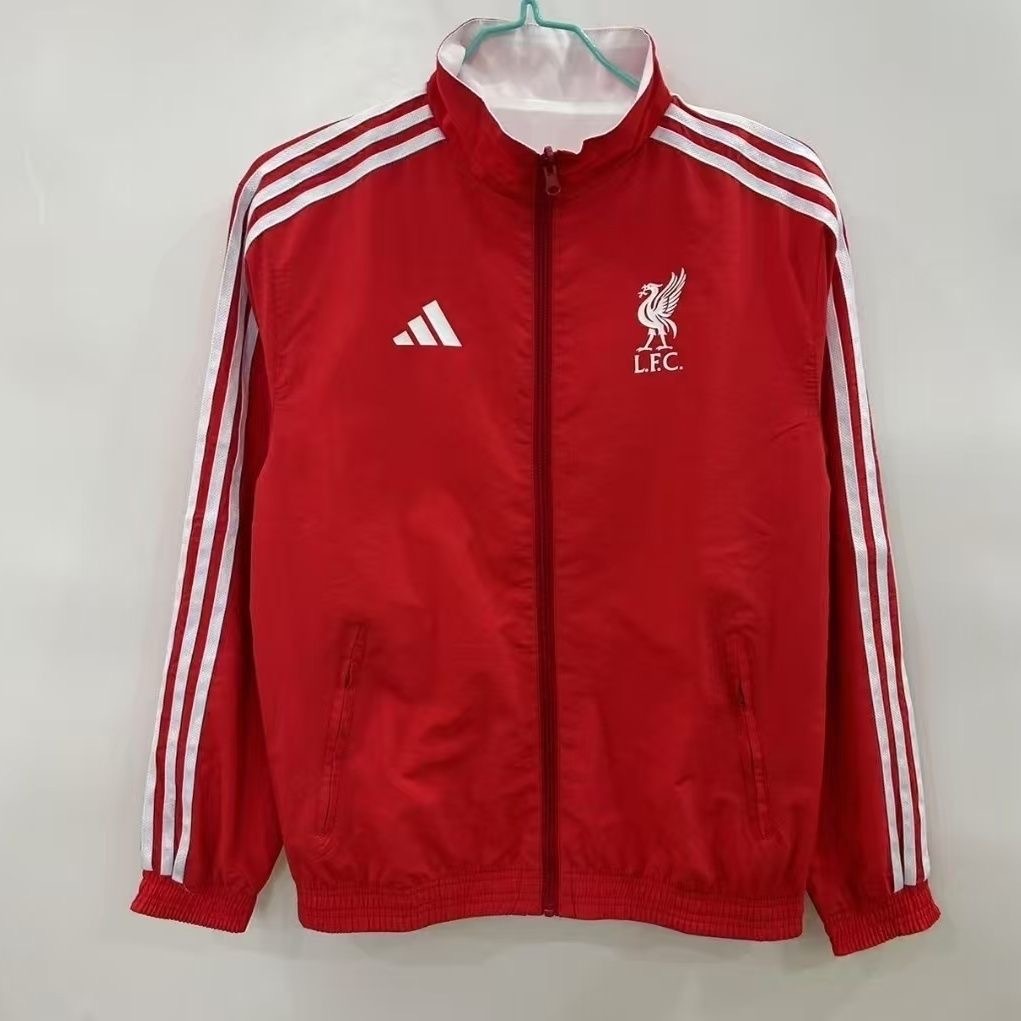 Liverpool Reversible Double-Sides Cotton Windbreaker Jacket 2025-26