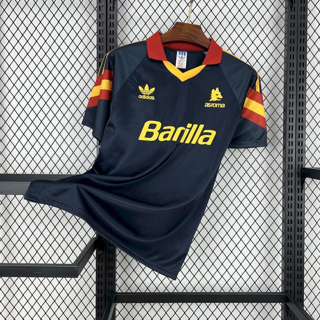 Roma Retro Soccer Jersey Third Away Custom Shirt 1991/92