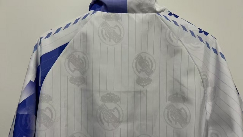 Real Madrid Retro Reversible Double-Sides Windbreaker Jacket 1996-97
