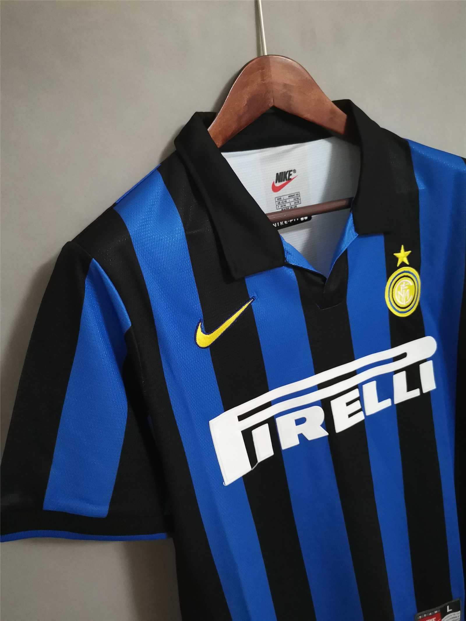 Inter Milan Retro Jersey Custom Home Soccer Jersey 1998/99