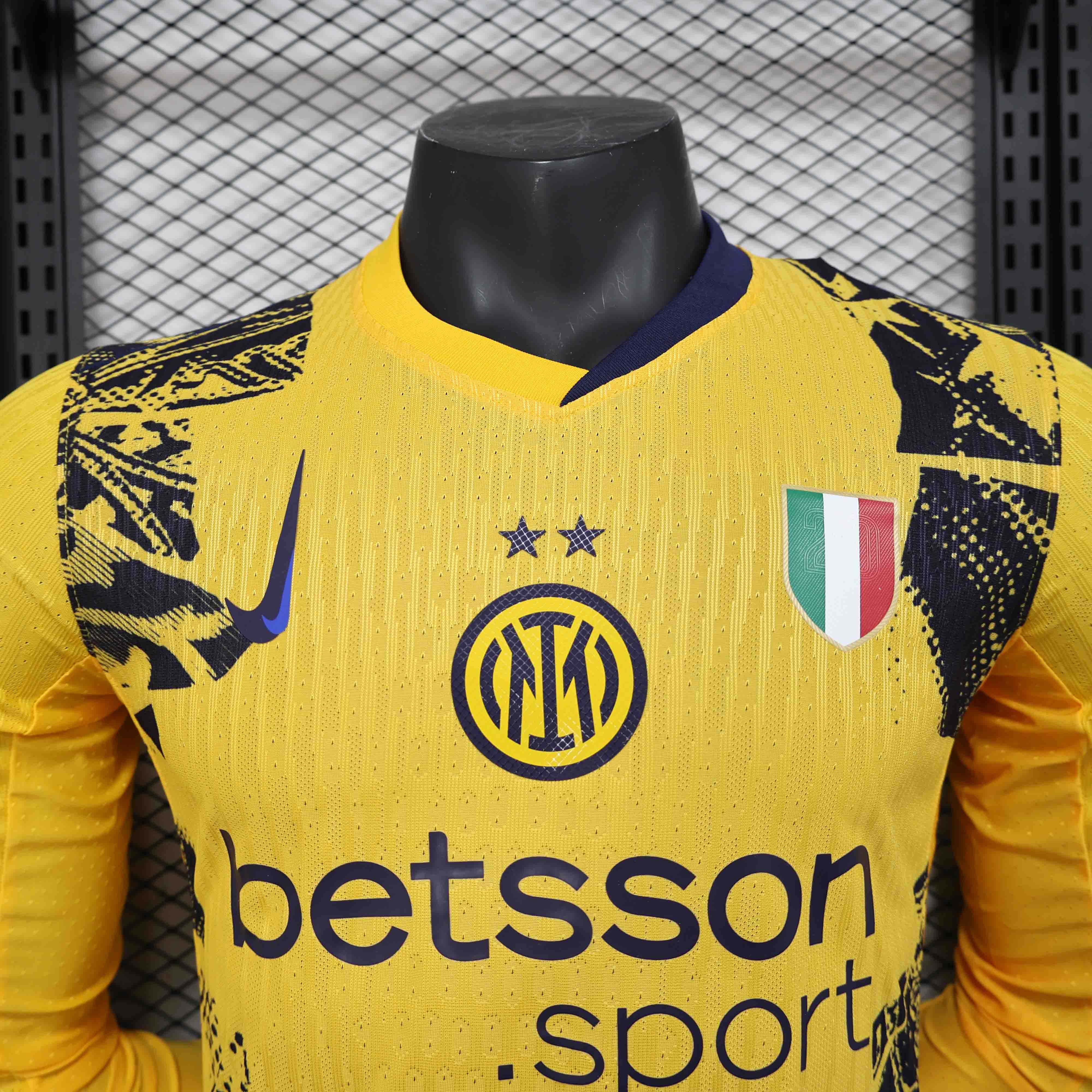 Authentic Soccer Jersey Inter Milan Third Away Long Sleeve Shirt 2024/25