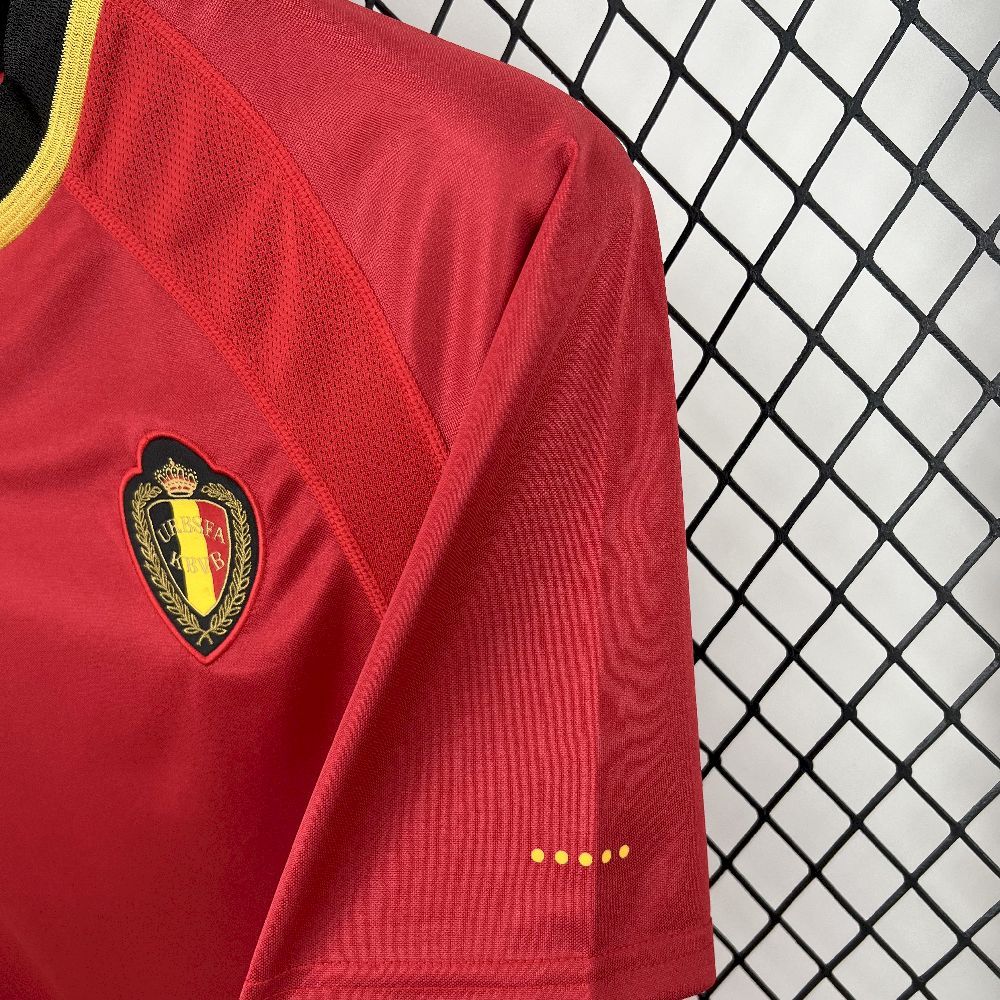 Belgium Retro Soccer Jersey Home Custom Shirt 2000