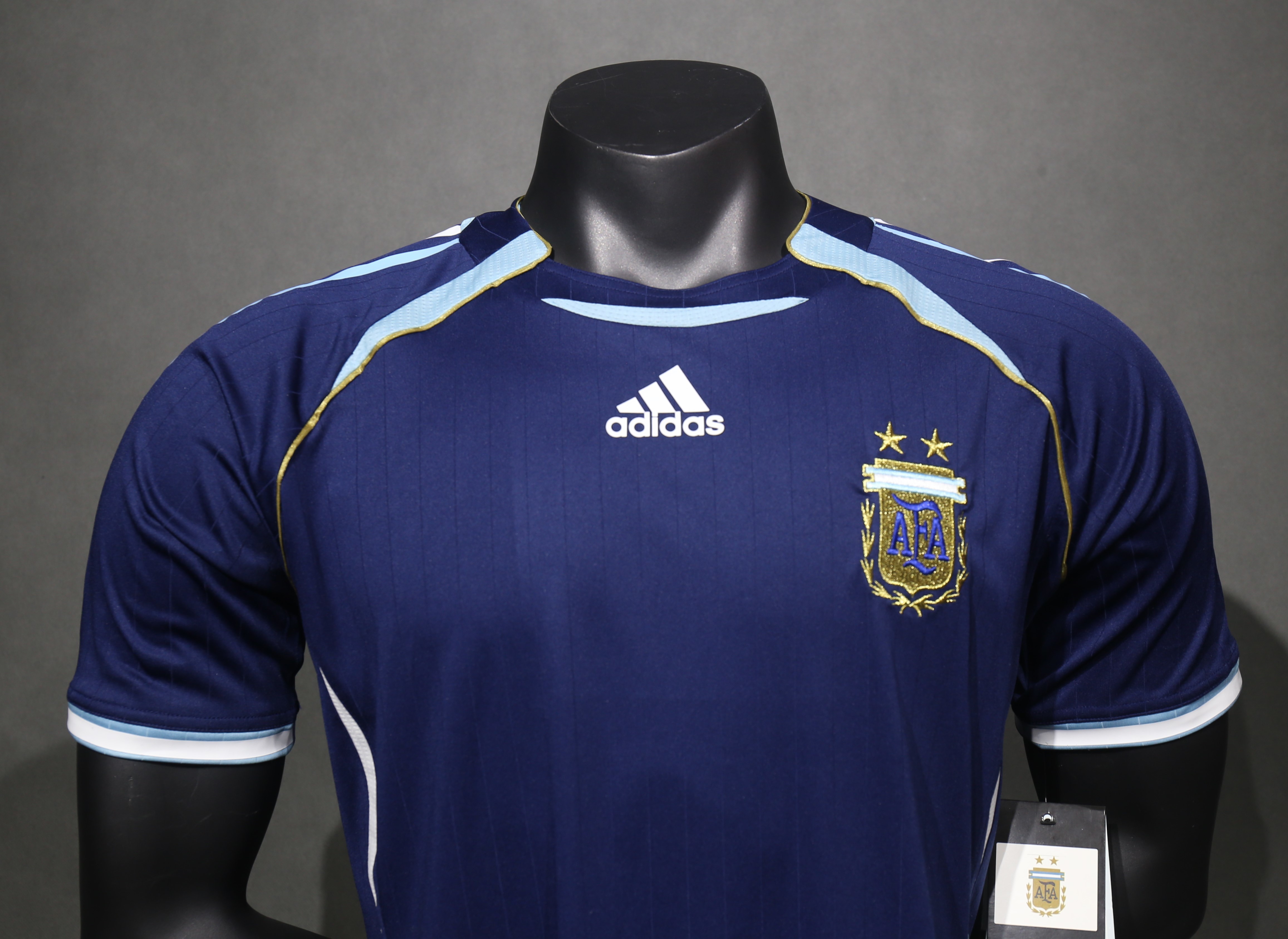 Argentina Retro Authentic Jersey Away Football Jersey World Cup 2006