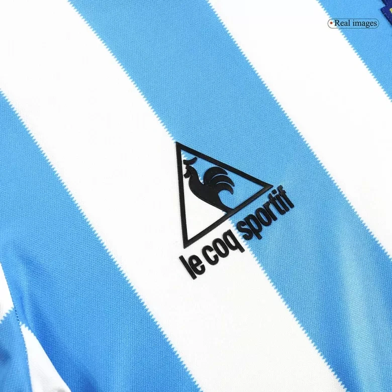 Argentina Retro Jersey Custom Home Football Jersey 1986