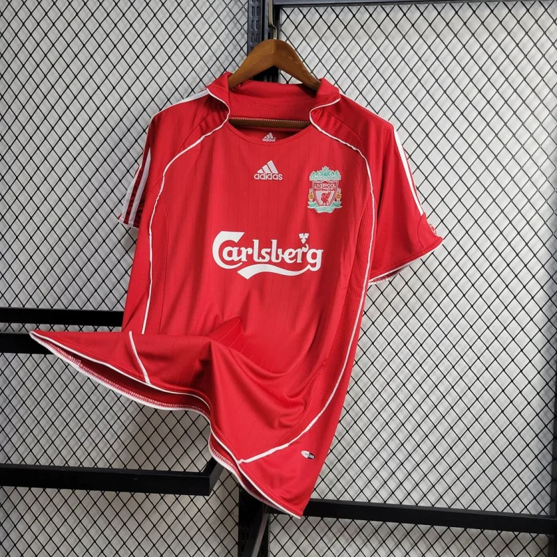 Liverpool Retro Football Jersey Home Custom Shirt 2006/07
