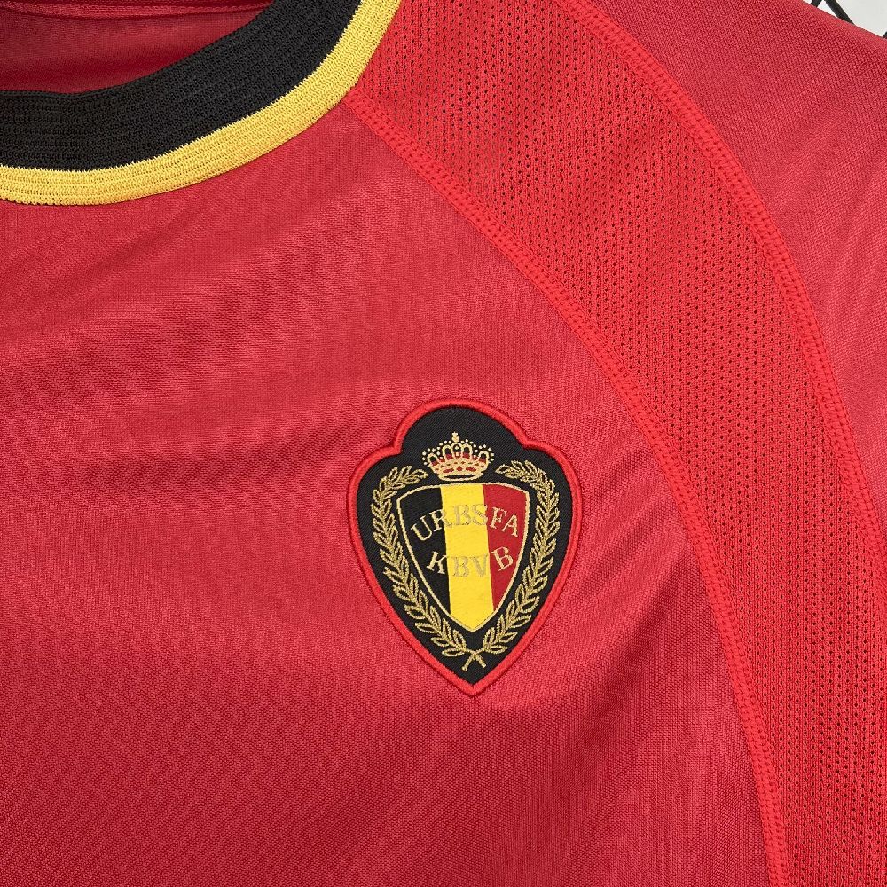 Belgium Retro Soccer Jersey Home Custom Shirt 2000